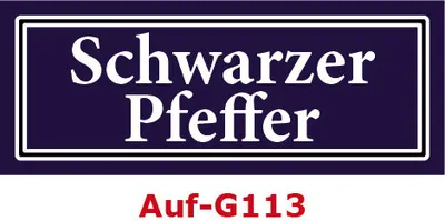 Produktbild von 20 Stück Gewürzaufkleber Schwarzer Pfeffer 40x16mm Gewürzetiketten Sticker Lebensmittel (Auf-G113)