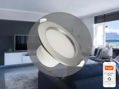 Obrázek produktu pro LED vestavné svítidlo s Wi-Fi, 10W, stupeň krytí IP44, teplota chromatičnosti 3000K