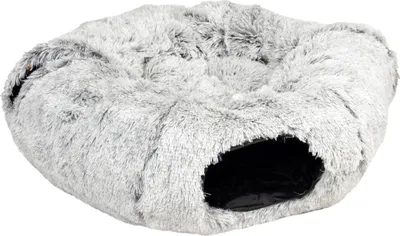 Produktbild von Duvo+ Katzentunnel und Donutbett Snug hellgrau