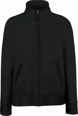 Produktbild von Damen-Sweatshirt Lady-Fit Premium Sweatjacke - Schwarz, M