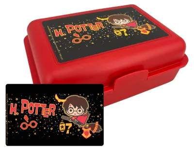 Produktbild von Harry Potter Brotdose - Quidditch Lunchbox Butterbrotdose mit Trennwand Rot