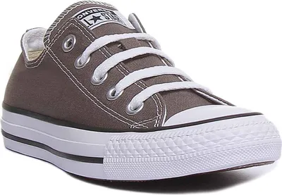 Produktbild von Converse Chuck Taylor All Star Ox Frauen Niedrige Top Schnürung Lässig Le en Turnschuhe Holzkohle – undefined / Holzkohle