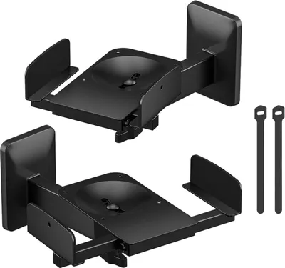 Produktbild von 2er Set Lautsprecher Halterung Wandmontage, 5–11 Zoll Lautsprecher, 20 kg Tragfähigkeit, Dreh- & Neigbar, Platzsparend