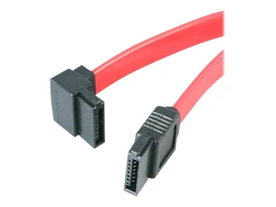 Produktbild von StarTech.com 45cm SATA Kabel links gewinkelt - Serial-ATA Anschlusskabel St/St, 14 g, 128 mm, 0,7 mm, 220 mm, 250 g