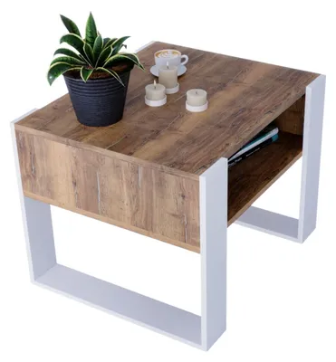 Produktbild von raumhirsch Couchtisch Karo65 modern & stabil fürs Wohnzimmer aus Holzwerkstoff