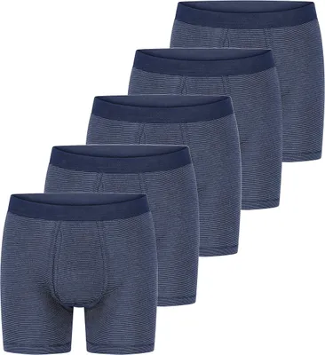 Produktbild von ESGE 5er Pack - Feinripp Ringel Retro Short / Pant Sportliche Wäsche für den Alltag, Feinripp Pant mit Eingriff, Pflegeleicht, formbeständig und strapazierfähig