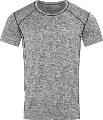 Produktbild von Stedman ST8840 | Herren Shirt Recycled Sports-T Reflect - Farbe: Grey Heather - Größe: L