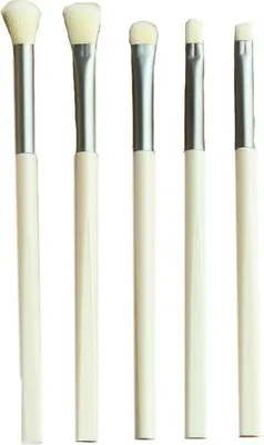 Obrázek produktu pro INF Sada štětců na make-up - 5 štětců s držákem Bílý