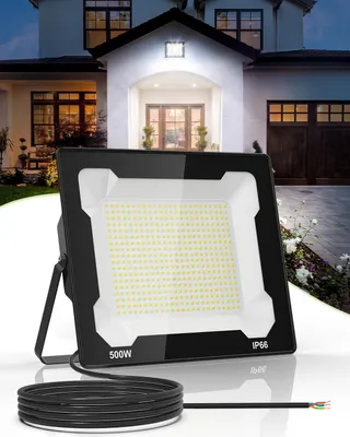 LED-Außenstrahler 500 W, 50000 Lumen, kaltweiß 6500 K, IP66