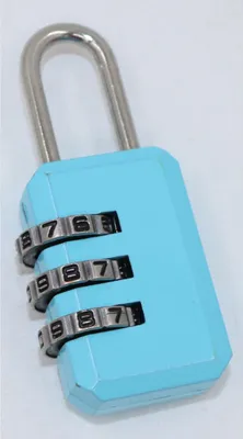 Produktbild von Kofferschloss Metall mit 3-stelliger Zahlenkombination – Schlüsseloses Zahlenschloss für Koffer, Taschen & Rucksäcke