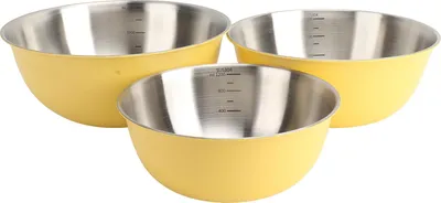 Obrázek produktu pro 3dílná sada mís z nerezové oceli 304 pro kuchyň, domácnost, salátová mísa, mísa na pečení, mísa na hnětení těsta, mísa na vejce se stupnicí