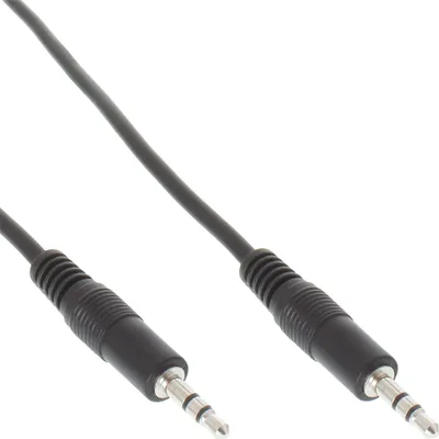 Produktbild von InLine Klinke Kabel, 3,5mm Stecker / Stecker, Stereo, 5m, 3.5mm, Stecker, 3.5mm, Stecker, 5 m, Schwarz