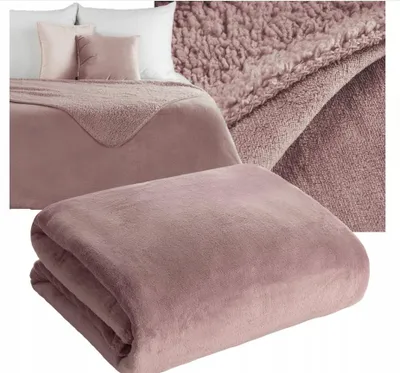 Produktbild von Eurofirany Weiche Doppelseitige Kuscheldecke 150x200 cm Pink