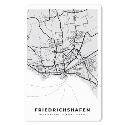 Produktbild von MuchoWow® Mauspad Mousepad Friedrichschafen - Stadtplan - Deutschland - Karte 40x60 cm - Mousepads - Maus Mat - Pad - Mausunterlage - Schreibtisch Accesoire