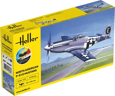 Obrázok produktu pre Heller 1:72 56268 Štartovacia sada P-51 Mustang