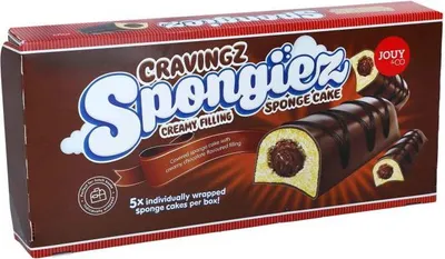 Image de Cravingz Spongiez Gâteau enrobé de chocolat 200 g