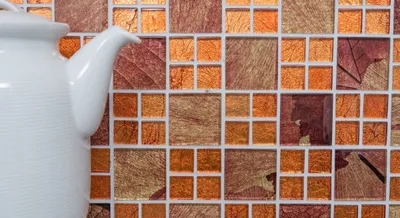 Produktbild von Handmuster Mosaikfliese Transluzent Kombination Glasmosaik Crystal Sunrise orange MOS88-8SRO_m