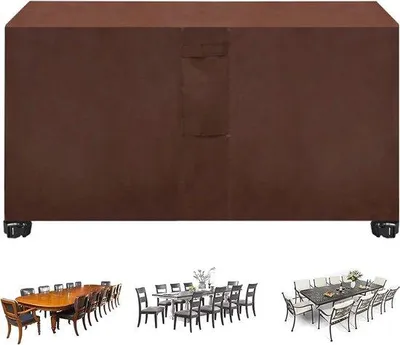 Obrázek produktu pro Ochranný obal na zahradní nábytek 123 x 123 x 74 cm, voděodolný, chrání venkovní nábytek