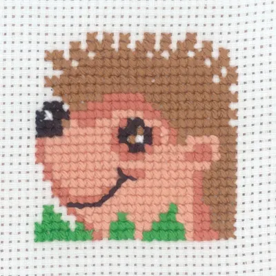 Produktbild von Permin Kreuzstich-Set „Igel“, 8 x 8 cm