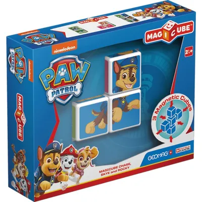 Produktbild von Geomag Magicube Paw Patrol Chase, Skye und Rocky