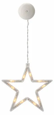 Imagen del producto de Aga Decoración navideña colgante LED para ventana Estrella