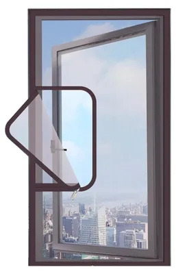 Produktbild von INF U-Reißverschluss Fliegengitter 60x80cm Nano-Mesh selbstklebend