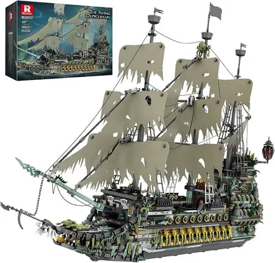 Imagen del producto de Bloques de construcción Klemmbausteine para adultos, modelo de barco pirata