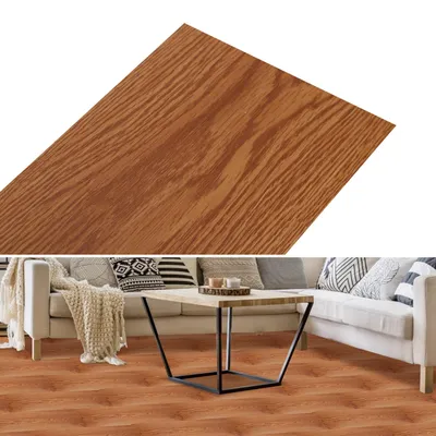 Zdjęcie produktu dla ISOISL, podłoga winylowa laminowana, 1 m², samoprzylepna, imitacja drewna "Ciepła Dąb", 7 sztuk, wzór desek, realistyczny wygląd