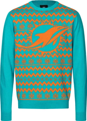 Produktbild von NFL Miami Dolphins Ugly Sweater Big Logo 2-Color Christmas Pullover Weihnachten M
