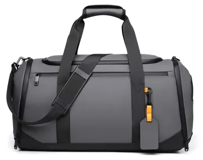 Produktbild von Große Reisetasche für Damen und Herren, Handgepäck-Sporttasche mit viel Stauraum, Fitness- und Wochenendtasche, praktische Aufbewahrungstasche für Reisen, Outdoor und Freizeit,Grey