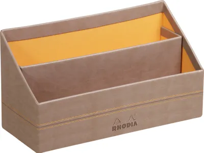 Image de RHODIA Porte-lettres RHODIARAMA 2 compartiments taupe