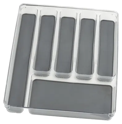 Image de WENKO Rangement pour couverts 6 compartiments Rangement pour couteaux, fourchettes et cuillères Cuisine