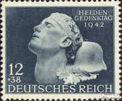 Produktbild von Briefmarken Deutsches Reich 1942 Mi 812 (kompl.Ausg.) postfrisch Heldegedenktag