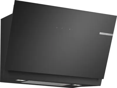 Image de Hotte décorative inclinée 80cm 438m3/h noir - Bosch - DWJ81AN60 -