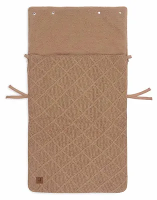Produktbild von Jollein Check Knit Biscuit 3/5-Punkt 0-9 Monate Autositz Fußsack 025-811-68039