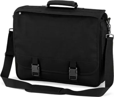 Immagine prodotto di Quadra QD65 | Cartella portadocumenti / Borsa a tracolla - Colore: Nero - Dimensioni: 41 x 34 x 10 cm
