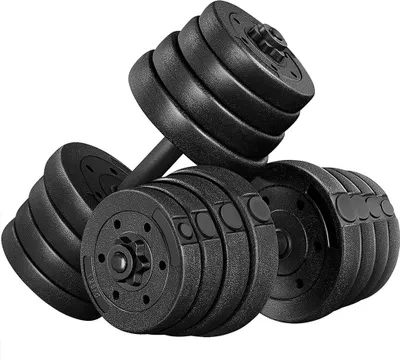 Produktbild von Yaheetech 2er Set Kurzhantel 30 kg verstellbar, 16 Scheiben, mit Sternverschlüssen & Anti-Rutsch-Griff
