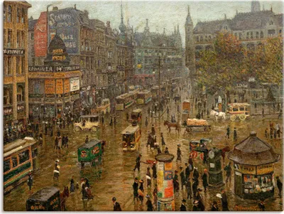Produktbild von ARTland Leinwandbild Der Spittelmarkt Größe: 80x60 cm