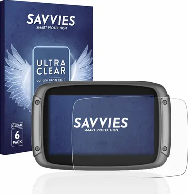 Produktbild von 6x Für TomTom Rider 500 / 550 Schutzfolie Savvies Displayschutz Display Schutz Folie Klar Transparent