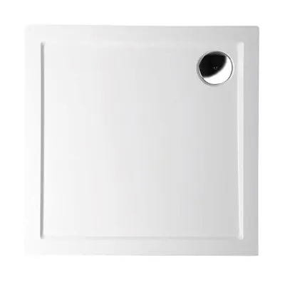 Produktbild von Polysan Gussmarmor-Duschwanne, Quadrat 80x80cm, weiß
