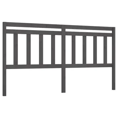 Obrázok produktu pre vidaXL Čelo postele Grey 186x4x100 cm Masívne borovicové drevo