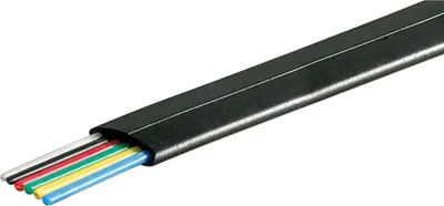 Produktbild von Telefonflachkabel 6-adrig, 100 m Rolle, AWG 30, CU (Kupfer) Kupferleiter (CU)