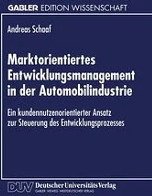 Image de Marktorientiertes Entwicklungsmanagement in der Automobilindustrie