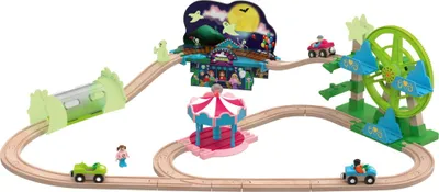 Obrázok produktu pre Playtive železničná súprava zábavný park hračka železničná hra na batérie