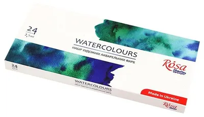 Produktbild von Satz Aquarellfarben, ROSA STUDIO, 24x2,5ml, volle Töpfe, Karton
