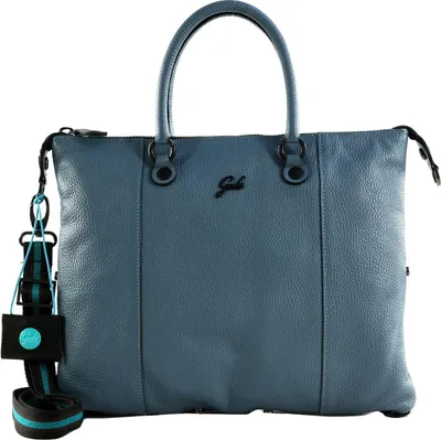 Produktbild von Gabs Leder Schultertasche G3 Plus TG Bull Black Shoulder Bag Ardesia blaugrau