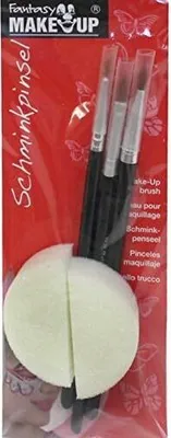 Produktbild von Fantasy Pinsel Set - drei Pinsel verschiedene Größen, zwei Schmink Schwämme