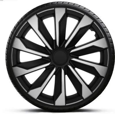 Produktbild von Radkappen Radzierblenden SATZ (4Stück) 15 Zoll TYPHOON SILVER BLACK Z461143