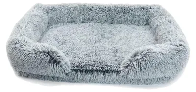 Immagine prodotto di Cuccia ortopedica per cani, lavabile, con rivestimento removibile, grigia, taglia XL, dimensioni 100x60x18 cm