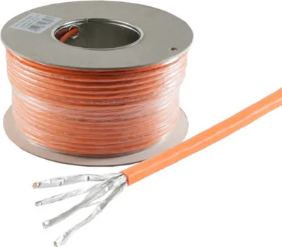 Immagine prodotto di S/CONN cavo di rete a massima connettività Cavo di installazione LAN, cavo grezzo Cat.7, Basic, S/FTP, PIMF, CCA, 100 m (08-80031007)